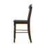 2 tabourets à hauteur de comptoir à dossier croisé en noyer - Chaises de salle à manger avec siège et repose-pieds enjoués pour une expérience joyeuse 2 pièces, mousse, pieds avant en bois, rectangulaire, sensation
