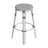 Alastair 30" Rattan Bar Stool - White/Black Dot / White Rattan Frame-88071851-88071841