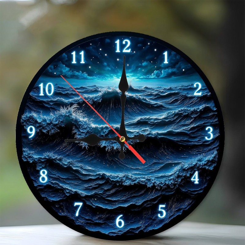 Horloge murale océan
