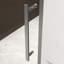Porte de douche pivotante en nickel brossé, l 44-48 po x H 74 po, ouverture vers l'extérieur (s'arrête à 105 °), fabrication en verre trempé 5/16 po