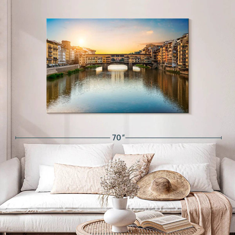 Lilie Ponte Vecchio Bridge, H 32 po x l 48 po
