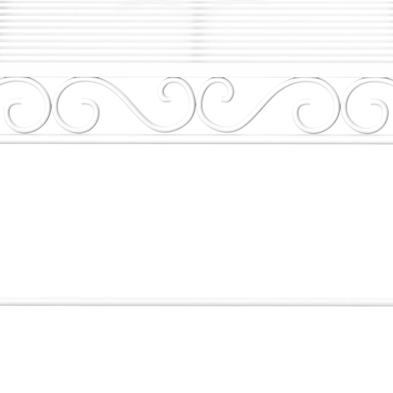 Banc de jardin extérieur en métal blanc crème avec jardin en métal