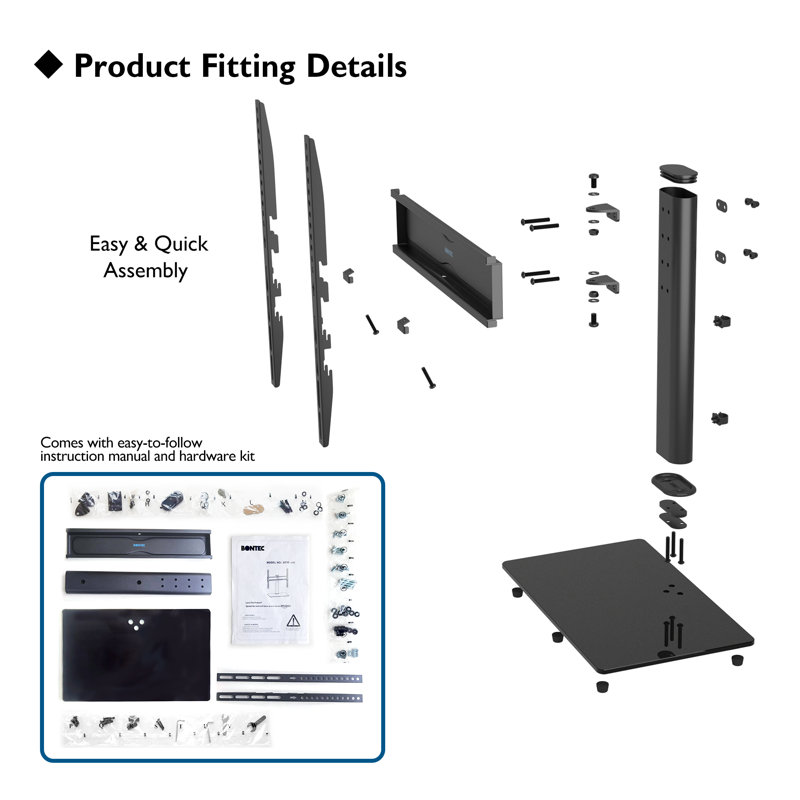 Swivel Universal Desktop Mount for 25”-50” Flat Panel Screen