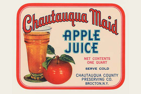 « cahutauqua maid juice juice »-impression de publicité, H 44 po x l 66 po