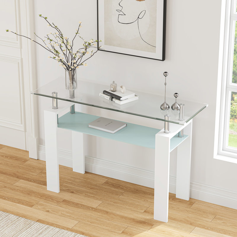 Console de 47,24 po Myrasol, Blanc