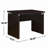 Wooden Extension Desk in Cappuccino