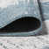Stegner Minimalist Border Aqua/Ivory Indoor/Outdoor Rug