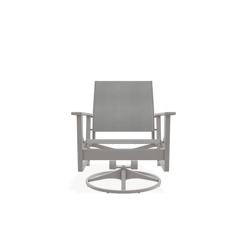 Wexler Outdoor Swivel Lounge Chair, Warm Gray, Deacon