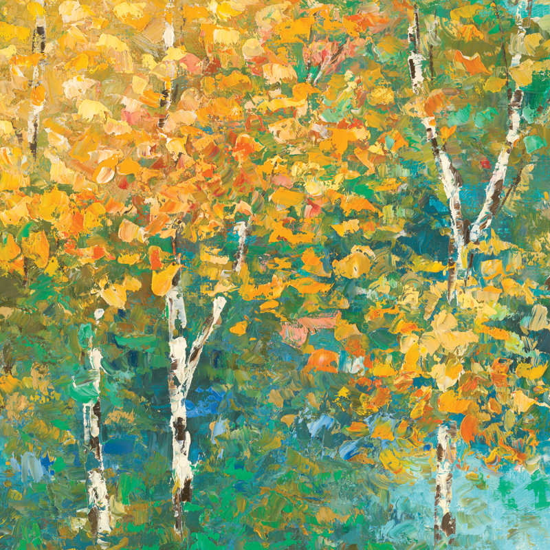 Leafy Tree 2 - Wrapped Canvas Painting, 30cm H x 30cm W