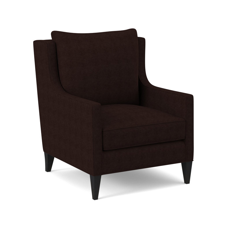 Chaise Callum, Mélange de polyester acajou Margaret, Espresso