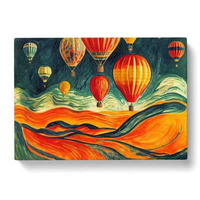 Surreal Hot Air Balloons - Wrapped Canvas