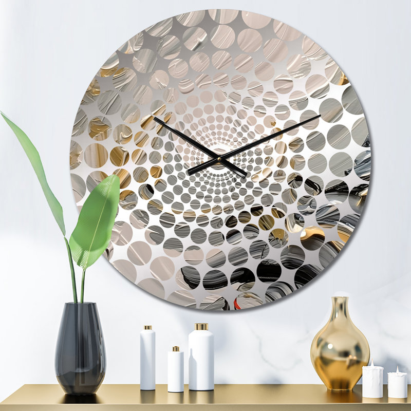 Osterville - Horloge murale peinture abstraite, Petit
