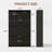 Modern Fluted Shoe Cabinet With 3 Flip Drawers, Slim Shoe Storage Organizer With 2 Drawers-1628429196