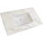 Solid Surface Polyurethane Resin Streamline Nano Vanity Top With Sink, Durable, Consistent Color, Easy-to-Clean, Built-in Overflow, 37"W x 22"D-111812280