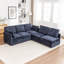 Canapé modulaire rembourré 5 pièces Wilroy-1184300294
