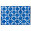 Tapis décoratif en treillis bleu shugar