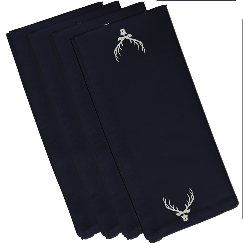 Ensemble de serviettes 4 pièces Holiday, L 18 po x L 18 po, Bleu