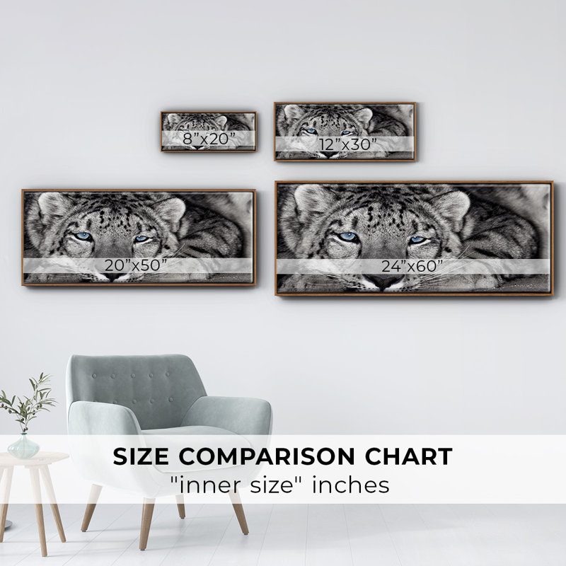 Snow Leopard Sanctuary- Framed Canvas