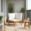 70 cm W Patio Sofa with Cushions-1119599756