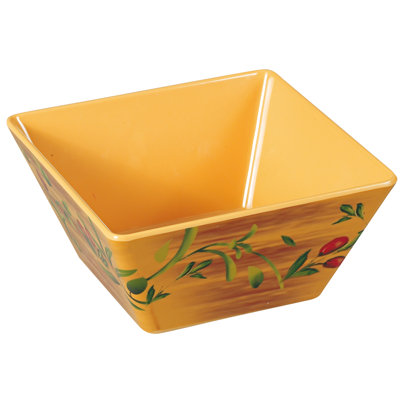 Fleur De Lis Living Hannigan Melamine Stainless Steel Serving Bowl