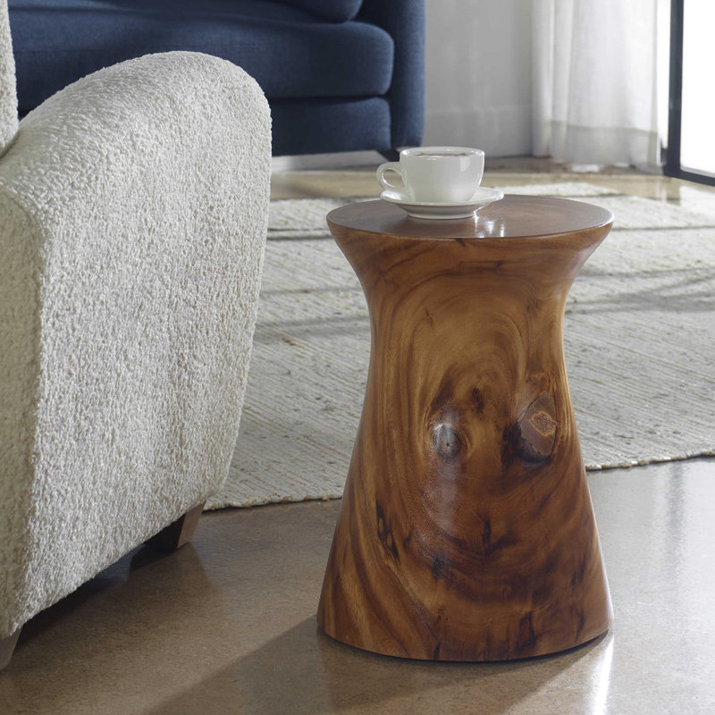 Table de bout en bois massif Cinda Carran