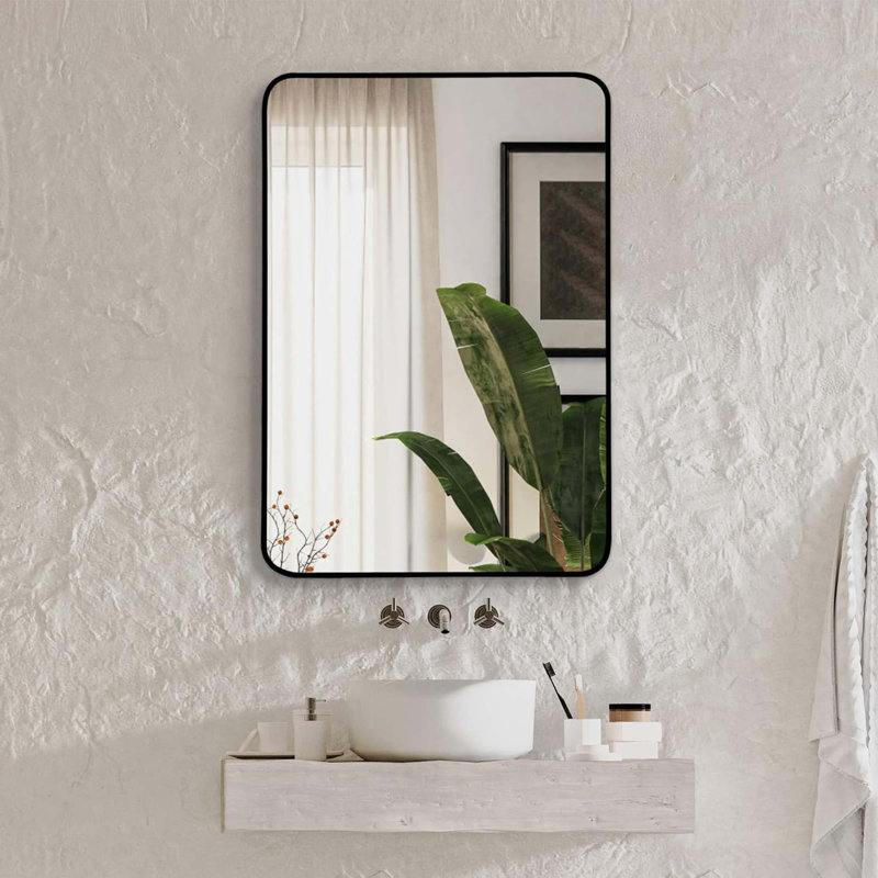 Miroir Marshaw, Noir, 32" x 24"