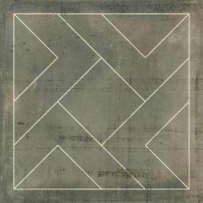 Geometric Blueprint VI - Wrapped Canvas Print