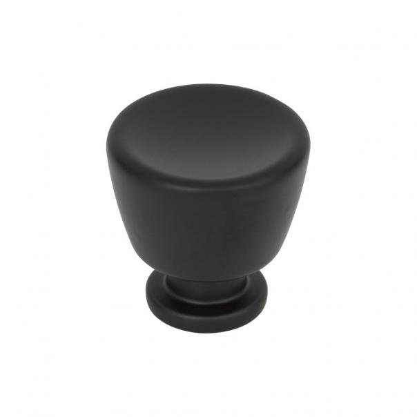 Tiki Hut Round Knob, Matte Black, 1 1/8"