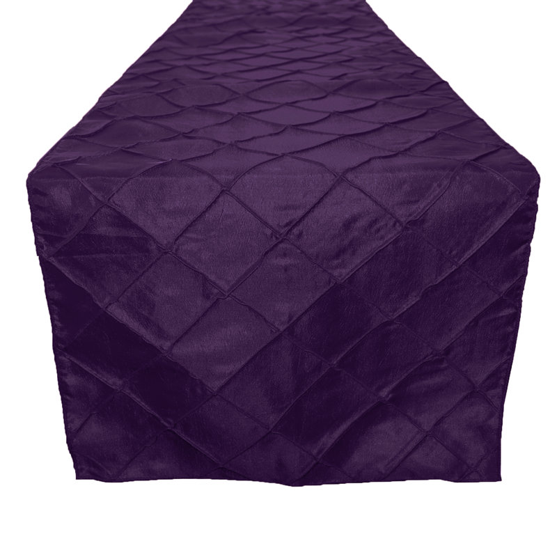 Solid Color Table Runner, 108" x 12", Plum