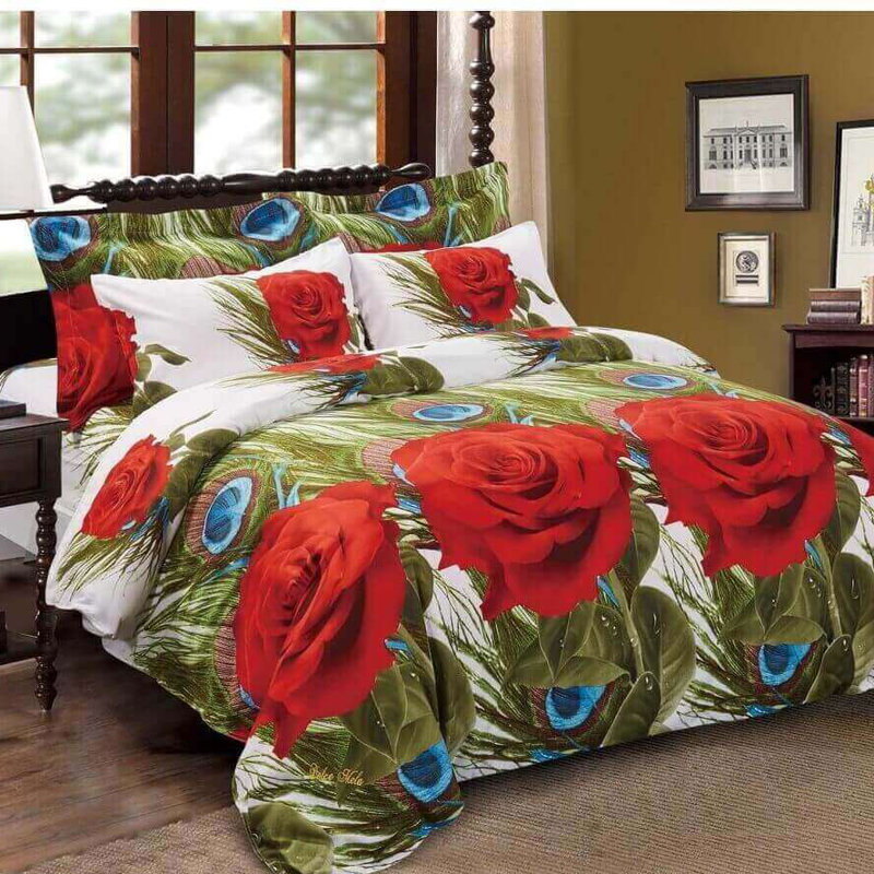 Floral Duvet Cover, Queen Duvet Cover + 5 Additional Pieces
