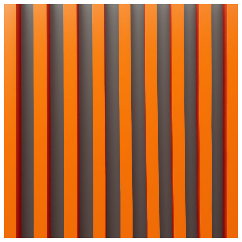 Orange Vertical Stripes Bath Mat, 24in W x 17in L