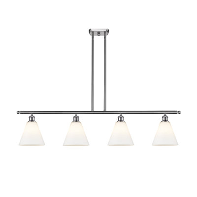 Luminaire suspendu linéaire à 4 lumières pour îlot de cuisine Allan-John
