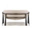 Fauteuil à dossier ouvert beige et noir (ensemble de 2)-2028124087