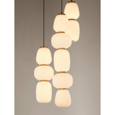 Kace 3 - Light Black/Gold LED Cluster Pendant