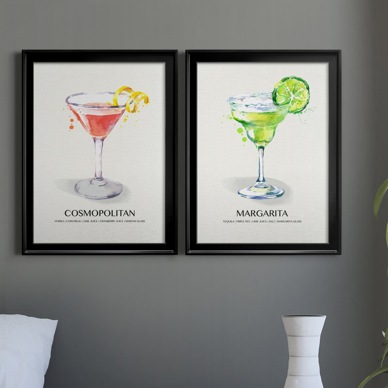 Cosmopolitan, reproduction encadrée de qualité supérieure - prête à être accrochée, Noir, H 18,5 po x l 49 po x P 1,5 po