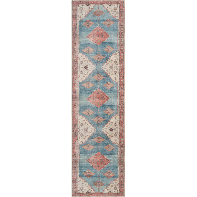 Eustice Washable Oriental Indoor Rug, Runner 2'7" x 9'10"