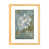 Toile avec cadre en bois beige