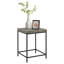 Table de bout - Table d'appoint industrielle moderne avec plateau en bois et structure en métal - Table pour salon, chambre à coucher, couloir ou dortoir