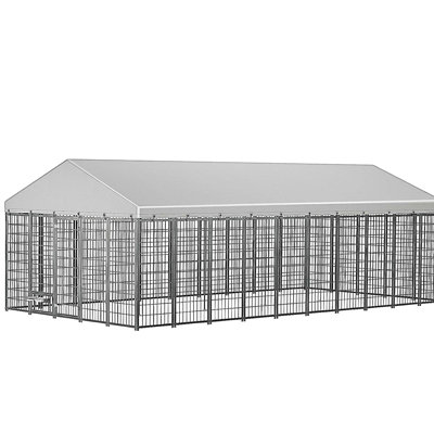 Grand enclos extérieur pour chien avec enclos pour chien L 18,9 po x l 9,61 po x H 6,76 po.