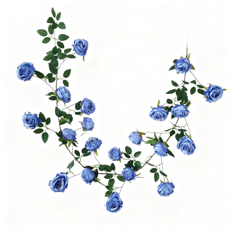  Rotin de fleurs artificielles en soie