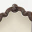 Miroir orné d'acajou