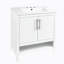 Meuble-lavabo simple 30 po avec plateau en céramique Haxhire