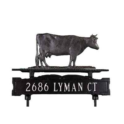 Plaque d'adresse pour pelouse sur 1 ligne