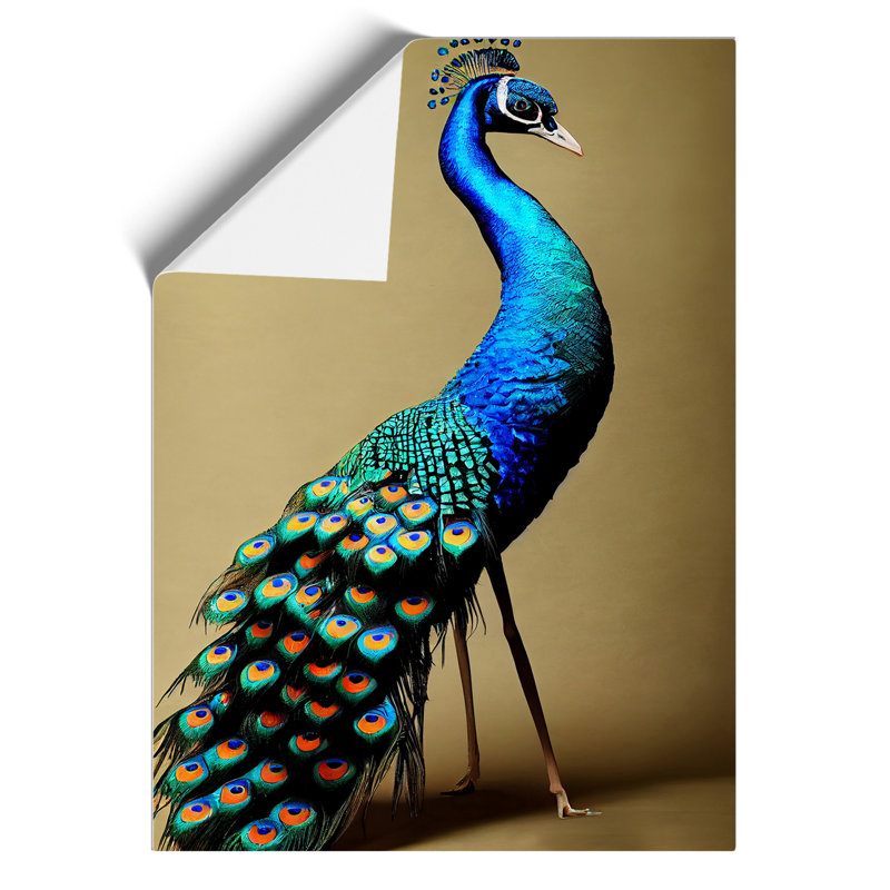 XV1022-4257X Stunning Peacock - - Wall Art, Paper, 29.7cm H x 21cm W, No Matte