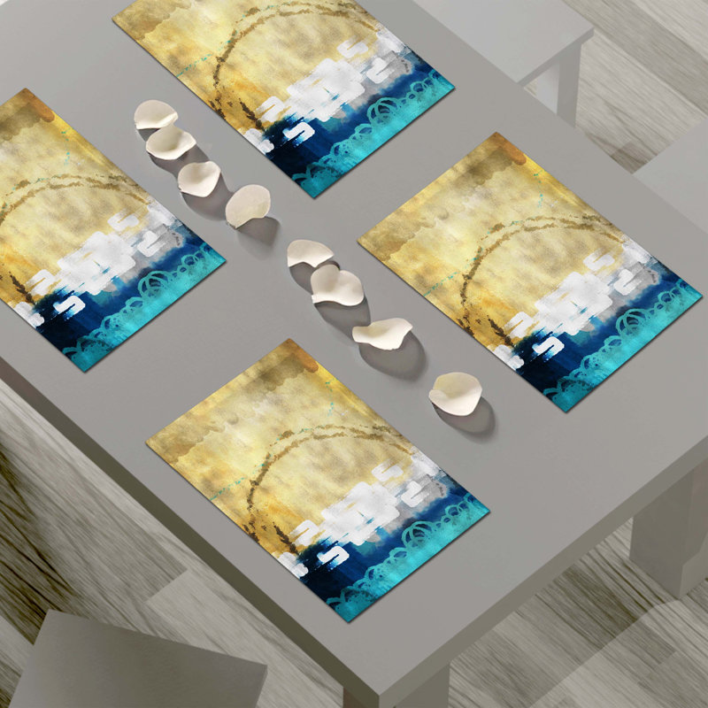 Polyester Abstract Rectangle Placemat