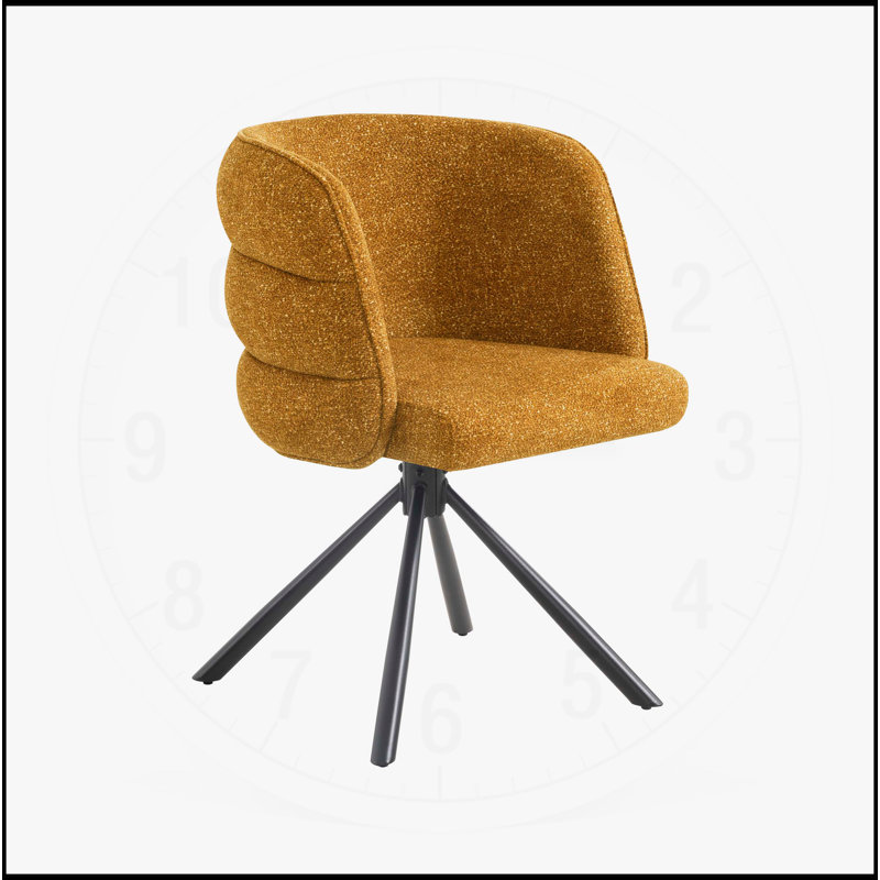 Ensemble de chaises de bureau et de salle à manger pivotantes à 270 °, idéales pour différentes pièces avec confort et fonctionnalité
