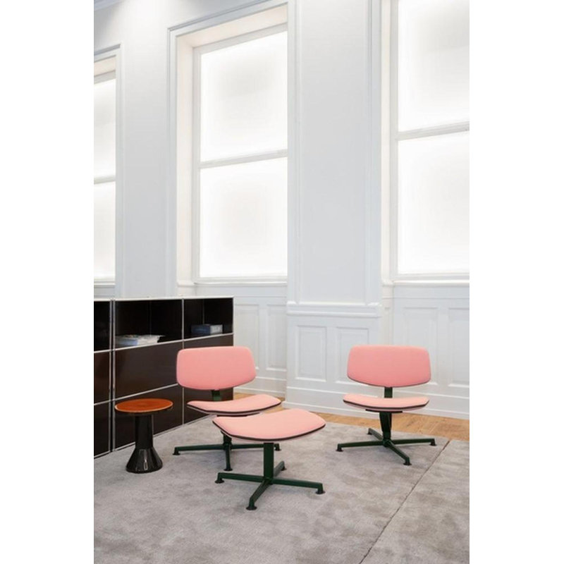 Arba Side Chair, Pink, Dark Green