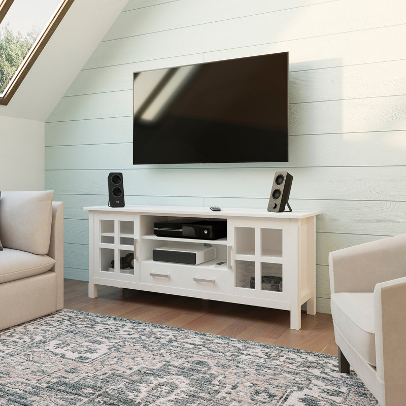 Meuble télé 60 po - Blanc