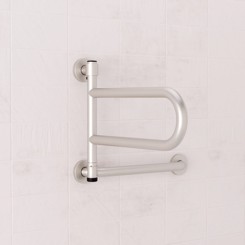 DependaBar Pivoting Grab Bar (17.5") in Brushed, Brushed Nickel