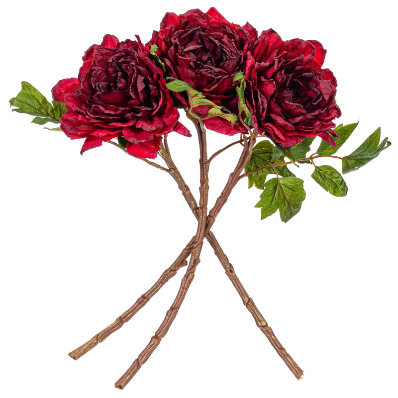 Tige de pivoine 16,5 po Primrue Chaque sac contient trois vaporisateurs., Rose